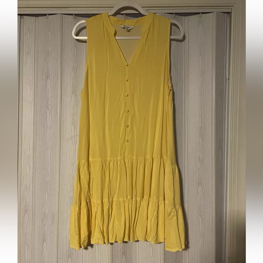 Nine West Sleeveless Yellow Mini Dress